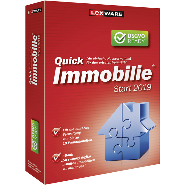 Lexware QuickImmobilie Start 2019 Vollversion, 1 Lizenz Windows Finanz-Software