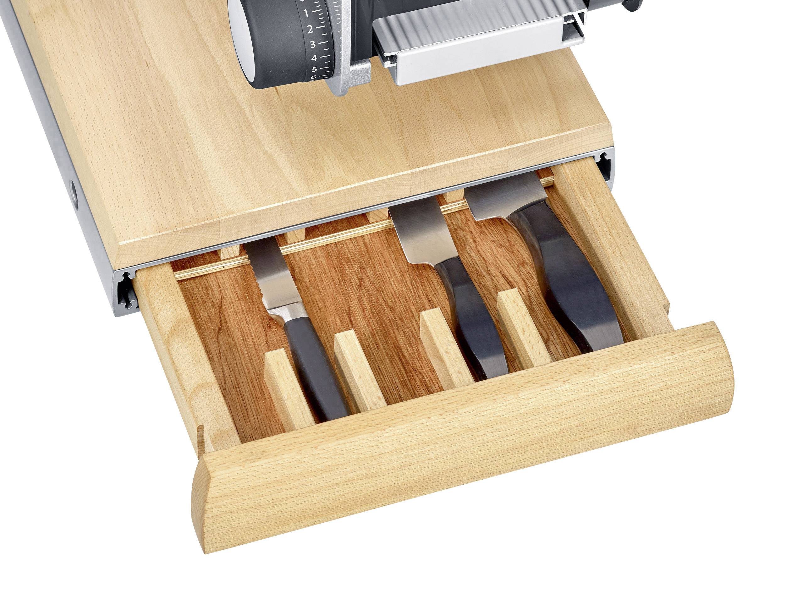 Graef Sliced Kitchen SKS 850 Allesschneider S85010 Silber, Holz