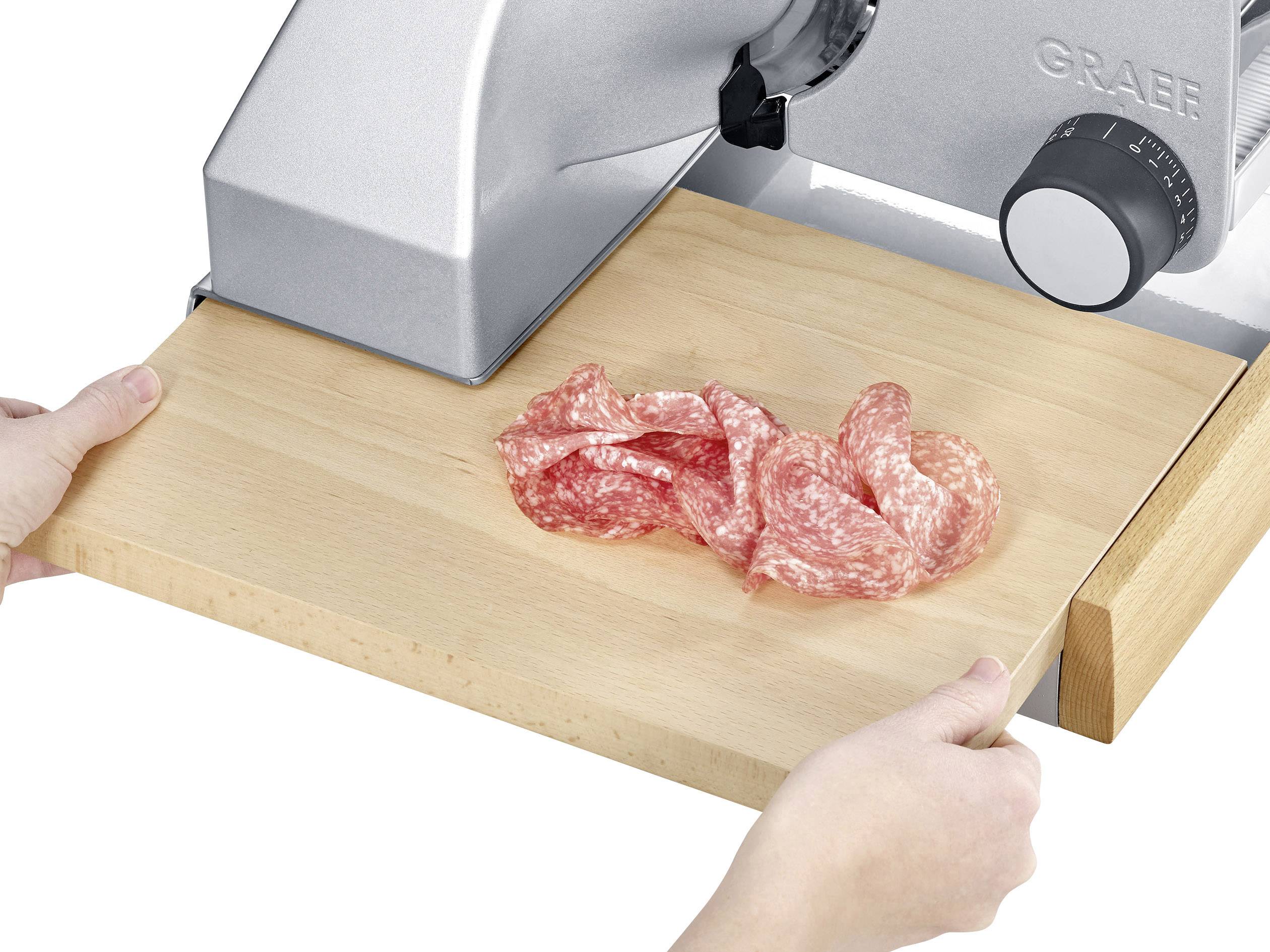 Graef Sliced Kitchen SKS 850 Allesschneider S85010 Silber, Holz