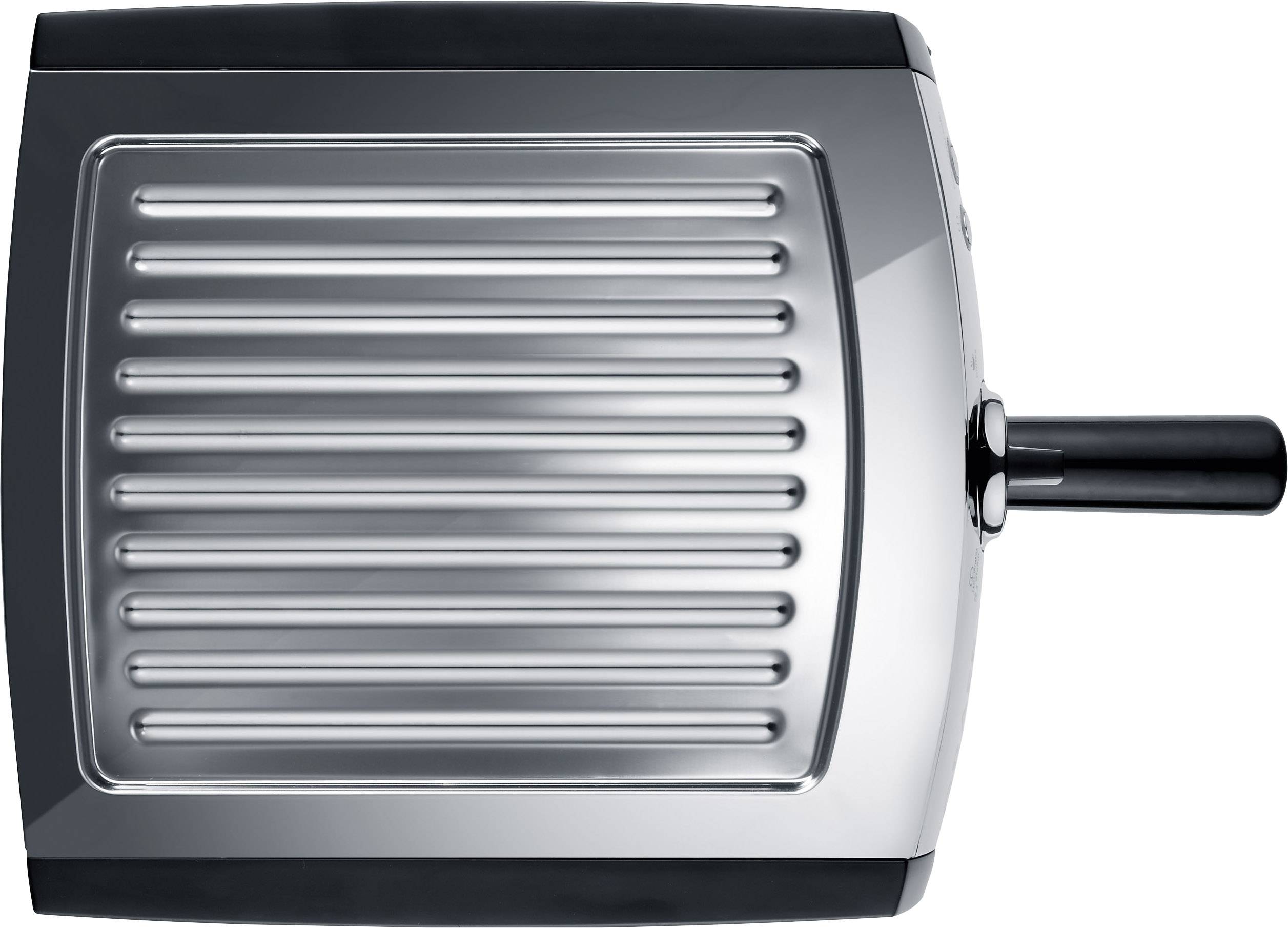 Graef ES702EU01 Espressomaschine mit Siebträger Edelstahl, Schwarz 1410W mit Druckbrühsystem, mit Milchaufschäumdüse, mit