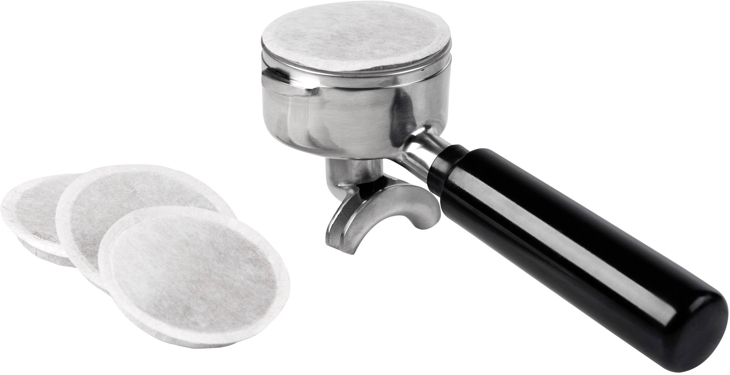 Graef ES702EU01 Espressomaschine mit Siebträger Edelstahl, Schwarz 1410W mit Druckbrühsystem, mit Milchaufschäumdüse, mit