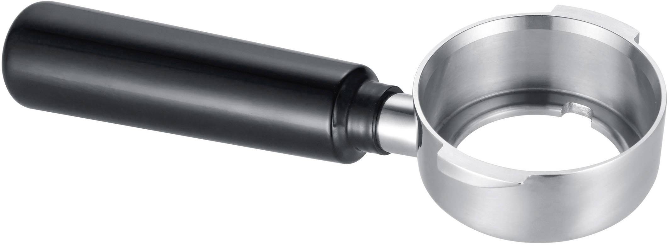 Graef ES702EU01 Espressomaschine mit Siebträger Edelstahl, Schwarz 1410W mit Druckbrühsystem, mit Milchaufschäumdüse, mit