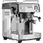 Graef ES902EU Espressomaschine mit Siebträger Edelstahl, Schwarz 2515W mit Milchaufschäumdüse