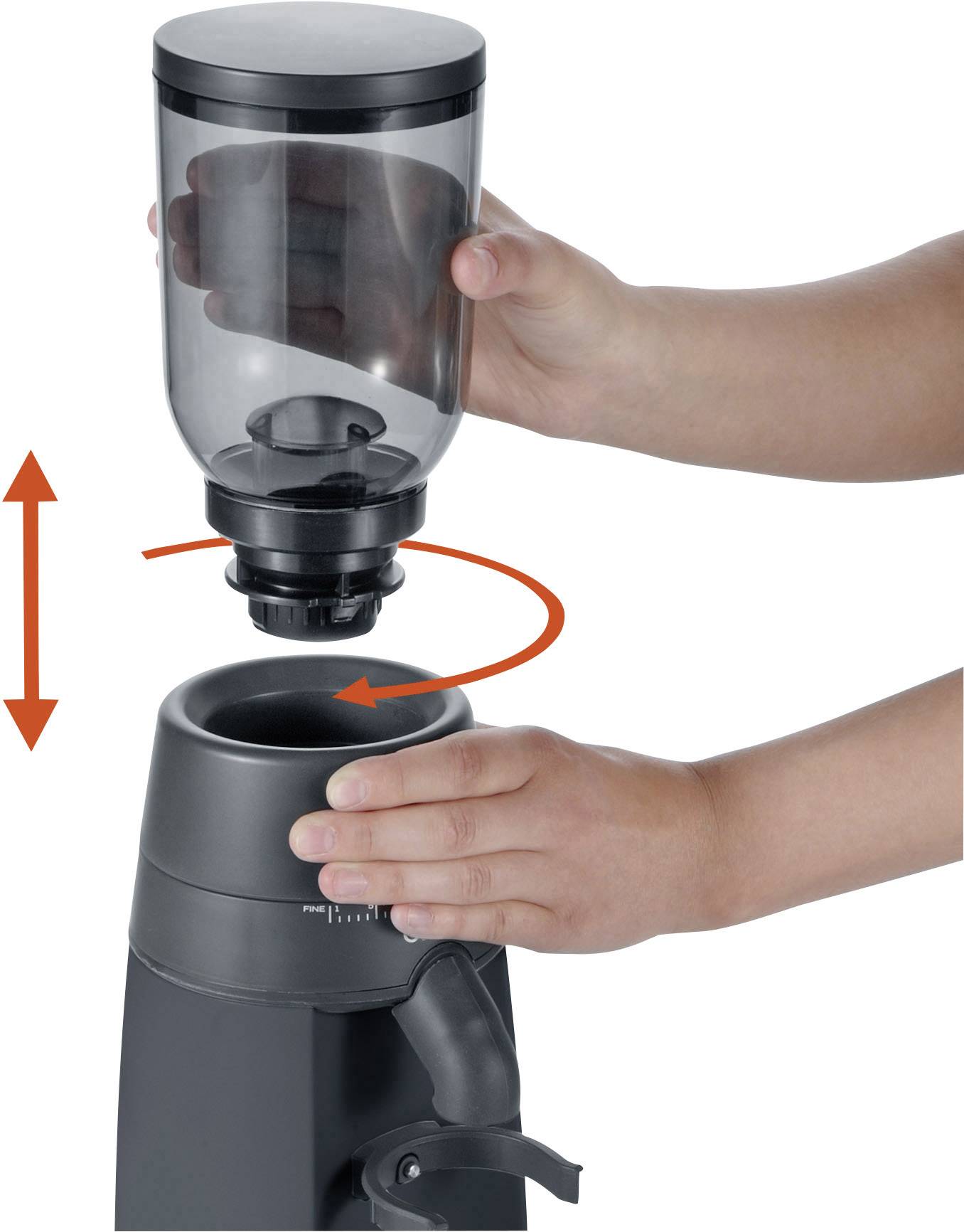 Graef CM702EU CM702EU Kaffeemühle Schwarz Metall-Kegelmahlwerk