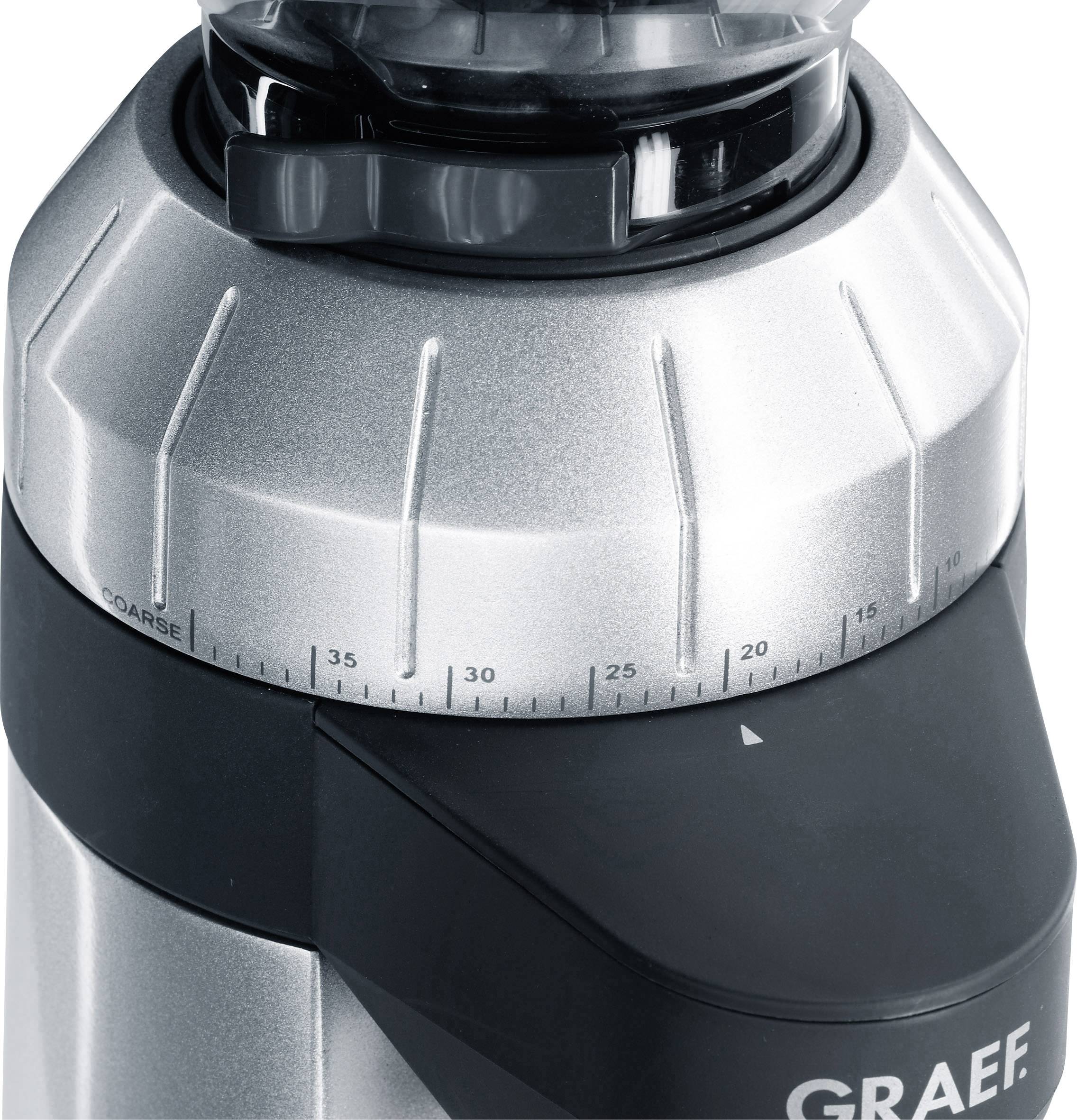 Graef CM800EU CM800EU Kaffeemühle Silber, Schwarz Stahl-Kegelmahlwerk