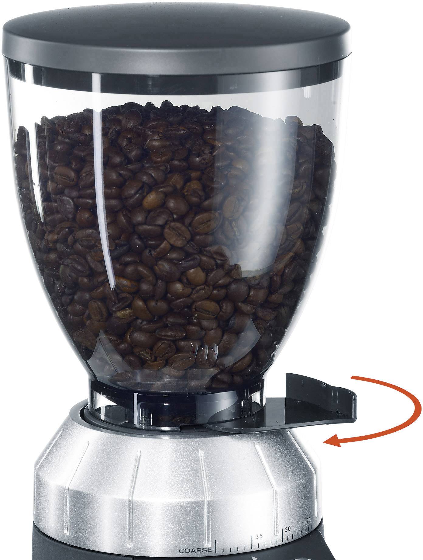 Graef CM800EU CM800EU Kaffeemühle Silber, Schwarz Stahl-Kegelmahlwerk