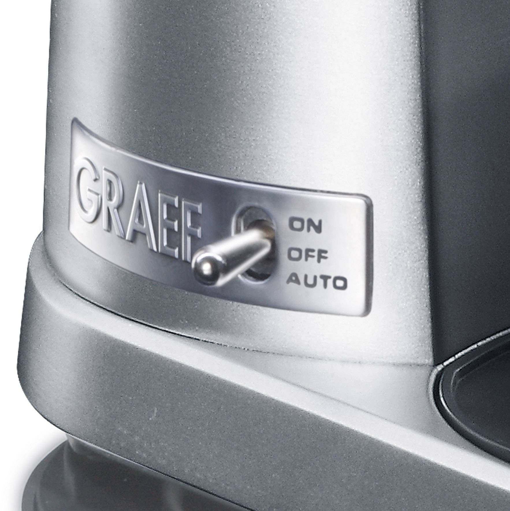 Graef CM800EU CM800EU Kaffeemühle Silber, Schwarz Stahl-Kegelmahlwerk
