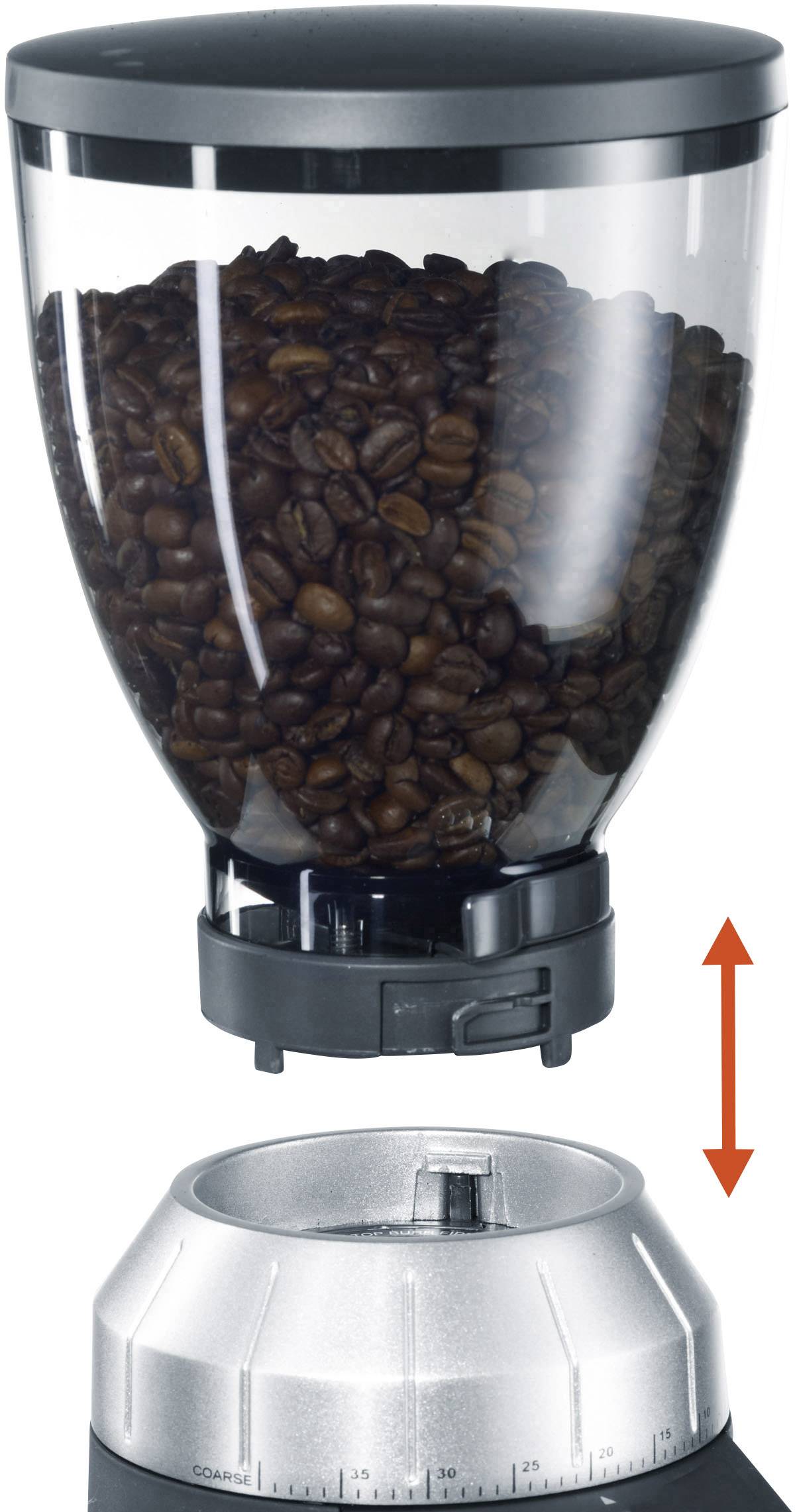 Graef CM800EU CM800EU Kaffeemühle Silber, Schwarz Stahl-Kegelmahlwerk