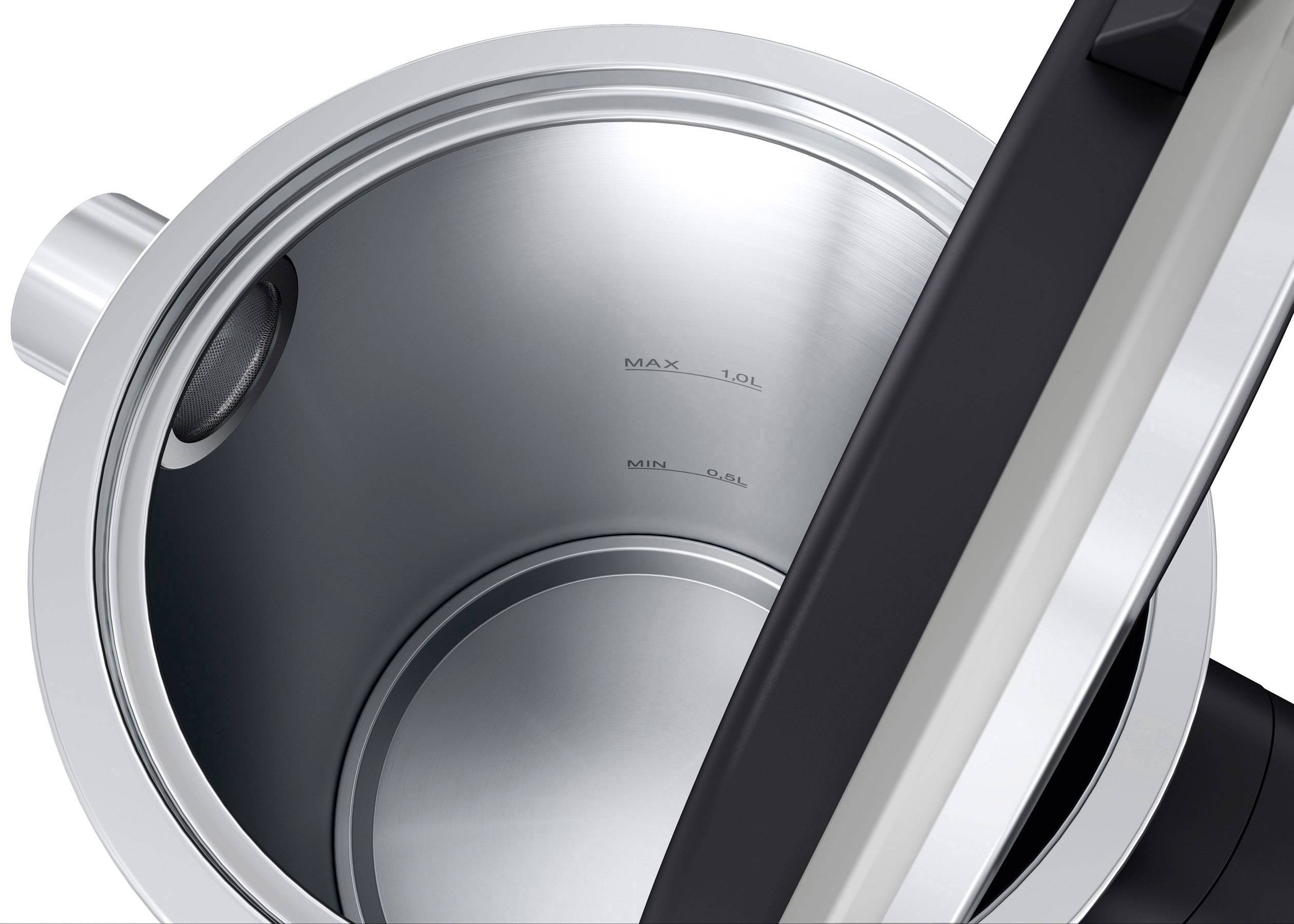 Graef WK402EU Wasserkocher Edelstahl, Schwarz Fassungsvermögen: 1l