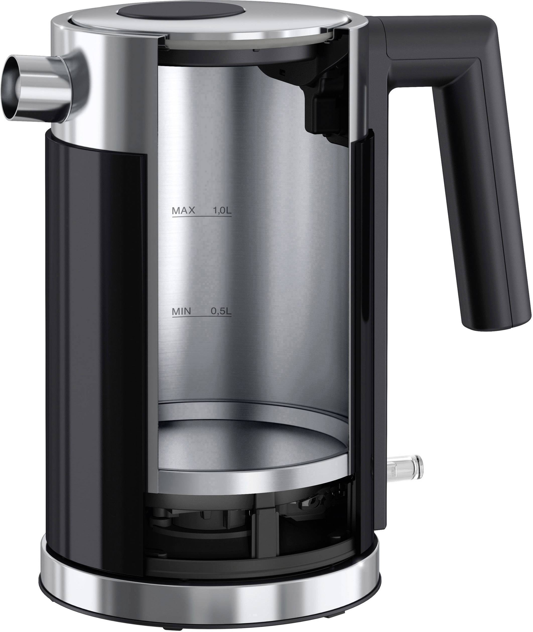 Graef WK402EU Wasserkocher Edelstahl, Schwarz Fassungsvermögen: 1l