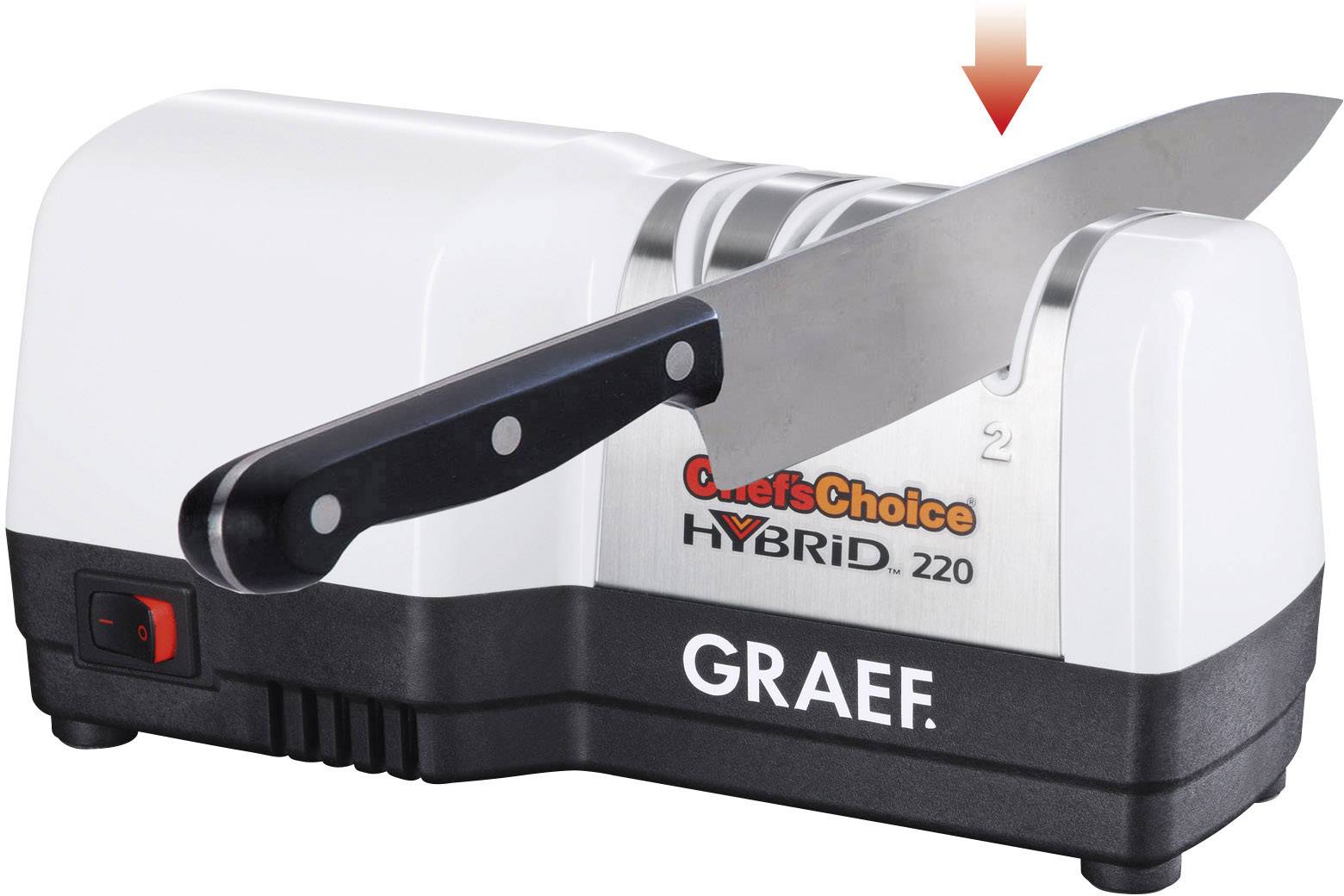 Graef CC80DE CC80DE Messerschärfer Weiß, Schwarz
