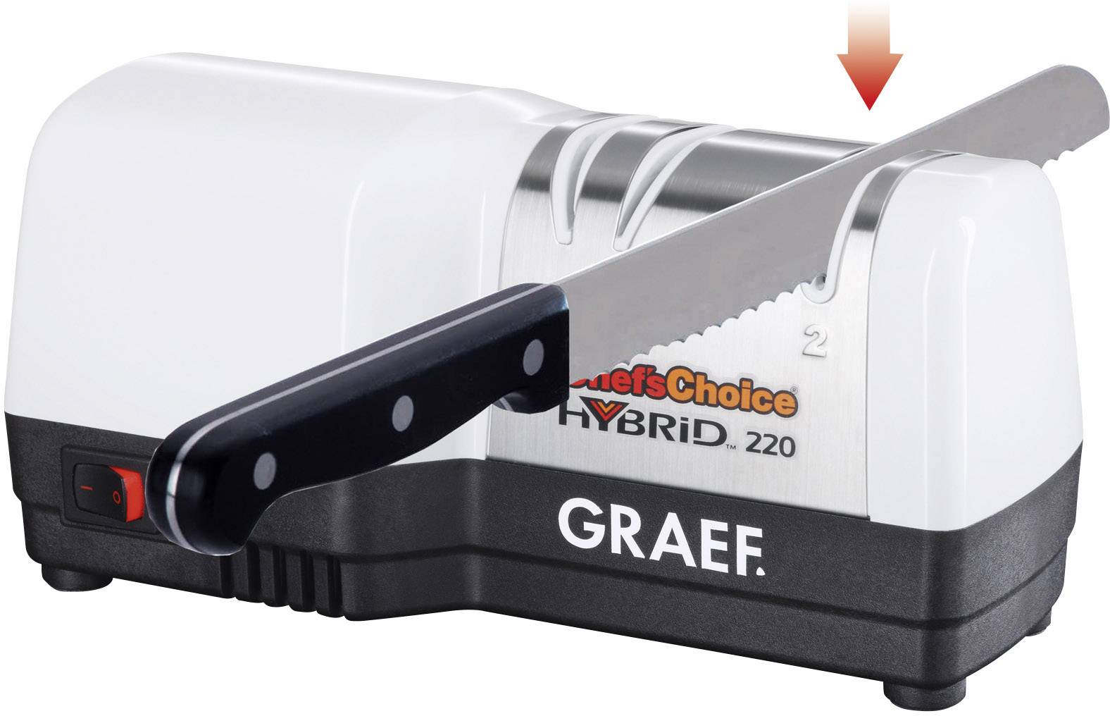 Graef CC80DE CC80DE Messerschärfer Weiß, Schwarz