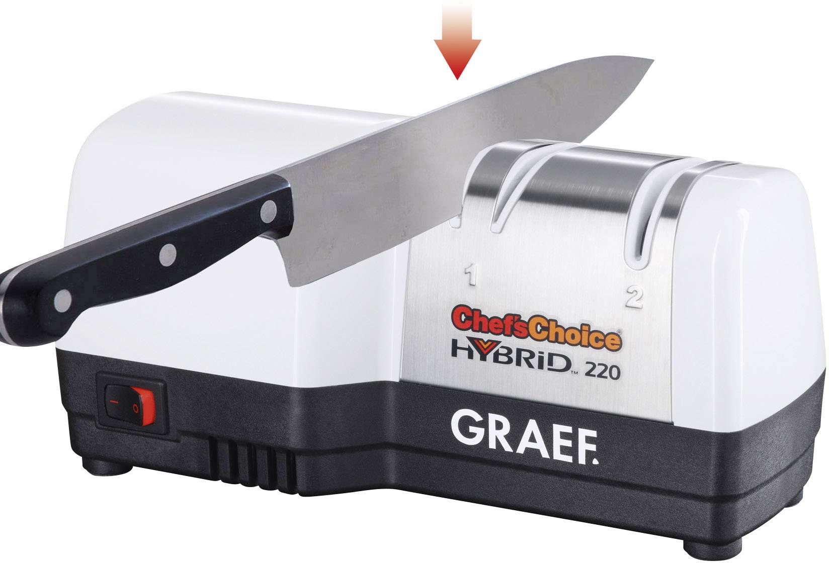 Graef CC80DE CC80DE Messerschärfer Weiß, Schwarz