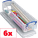 Really Useful Box Aufbewahrungsbox 1.5C Transparent 1.5l (B x H x T) 355 x 70 x 100mm 6St.