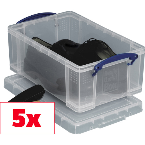 Really Useful Box Aufbewahrungsbox 9C Transparent 9l (B x H x T) 395 x 155 x 255mm 5St.