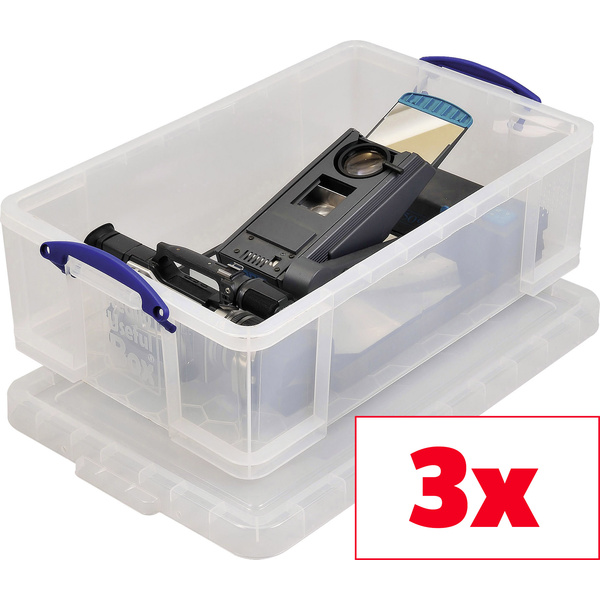 Really Useful Box Aufbewahrungsbox 50C Transparent 50l (B x H x T) 710 x 230 x 440mm 3St.