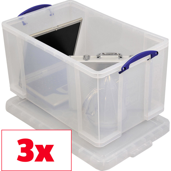 Really Useful Box Aufbewahrungsbox 84C Transparent 84l (B x H x T) 710 x 380 x 440mm 3St.