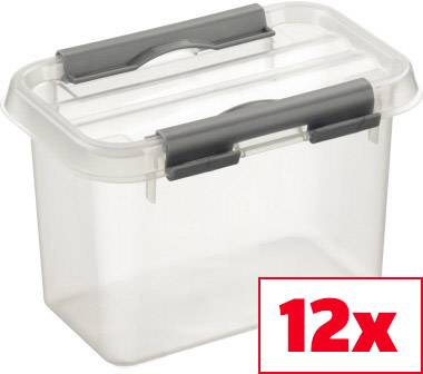 Helit Aufbewahrungsbox Sunware Q-line Transparent 0.8l (B x H x T) 100 x 103 x 150mm 12St.