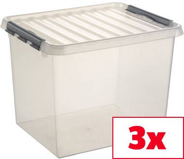 Helit Aufbewahrungsbox Sunware Q-line Transparent 52l (B x H x T) 500 x 400 x 380mm 3St.