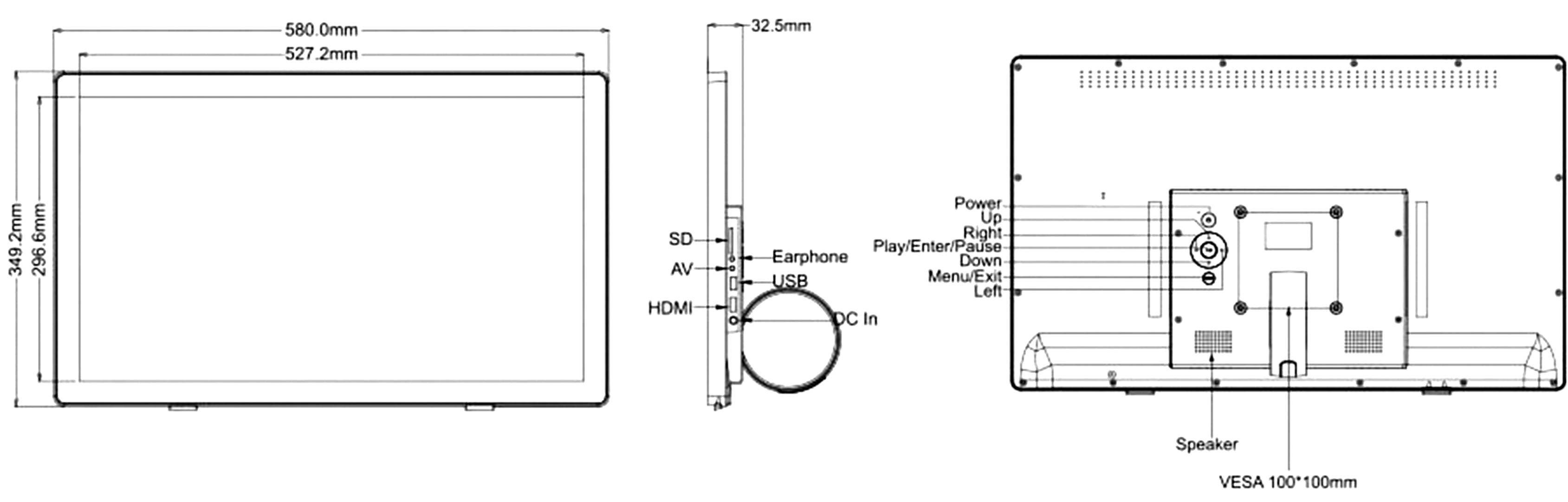Braun Phototechnik DigiFrame 240 Business Line Digitaler Bilderrahmen 61 cm 24 Zoll EEK: G (A - G) 1920 x 1080 Pixel Schwarz