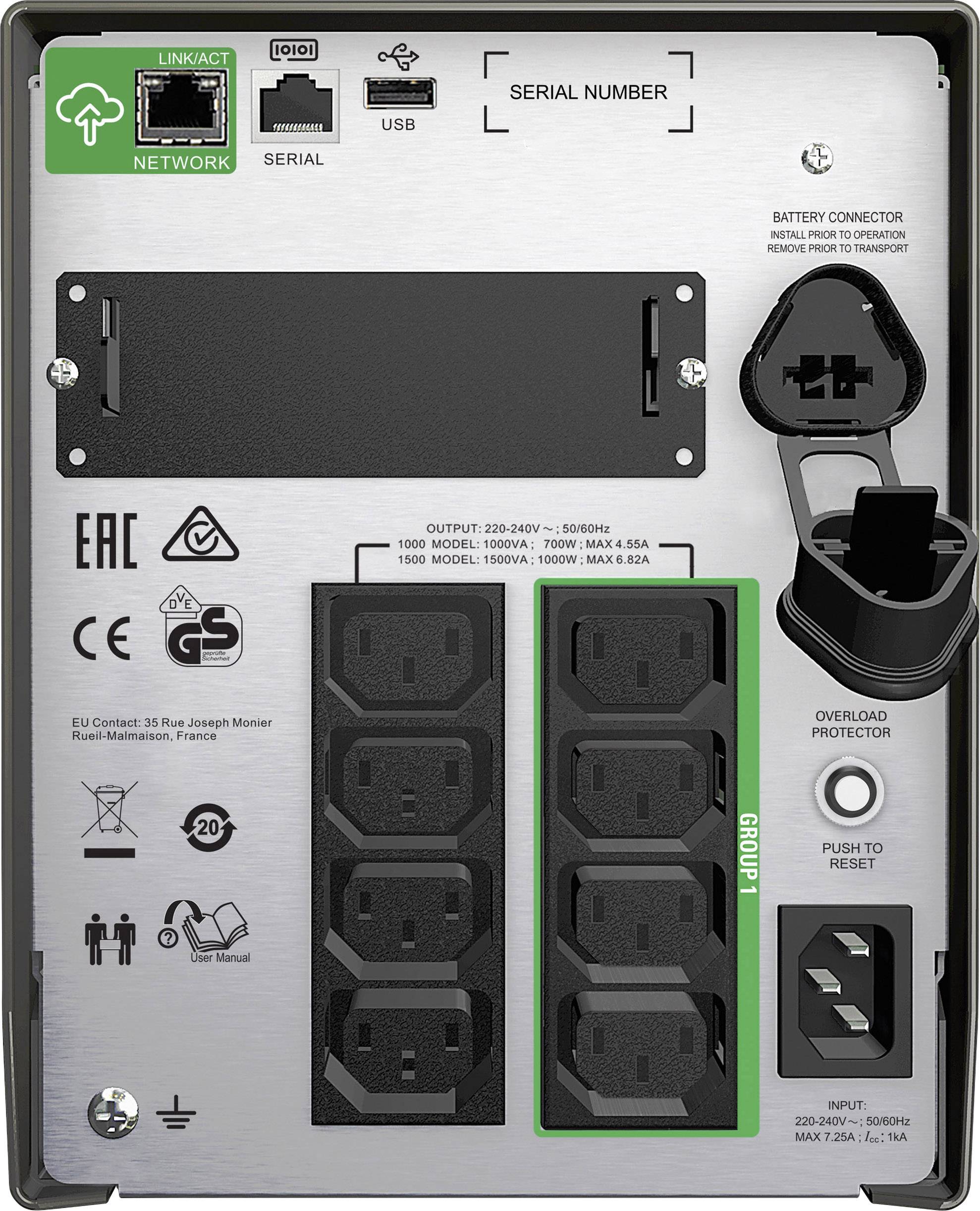 APC SMT1000IC USV 1000 VA