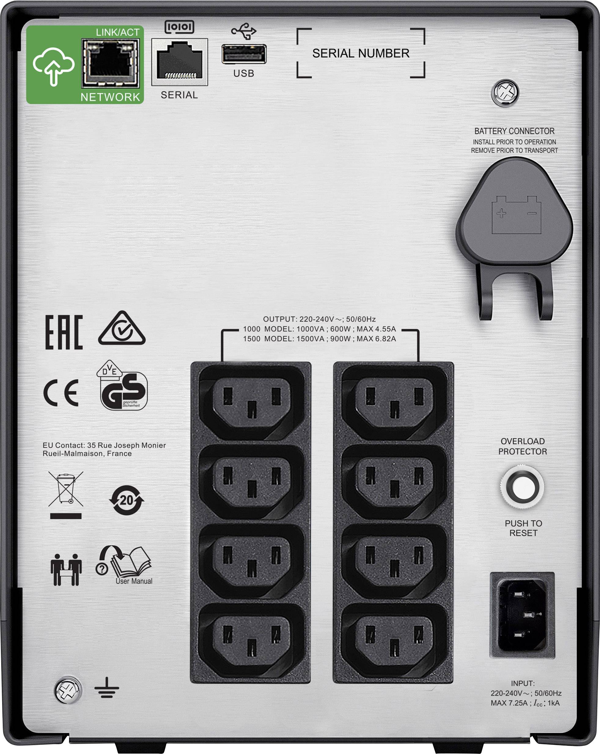 APC by Schneider Electric SMC1500IC USV 1440 VA