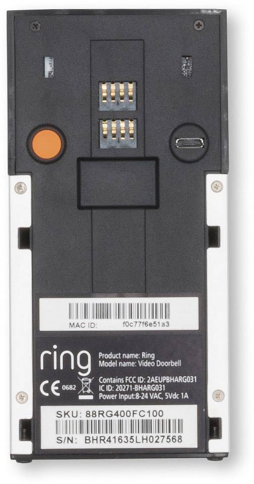 ring 8VR1S5-SEU0 IP-Video-Türsprechanlage  WLAN Außeneinheit 1 Familienhaus Satin-Nickel