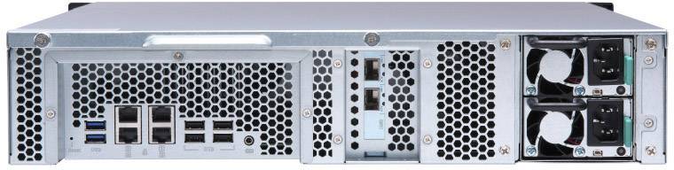 QNAP TS-1273U-RP NAS-Server Gehäuse 12 Bay 2x M.2 Steckplatz TS-1273U-RP-8G