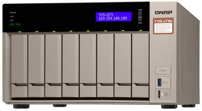 QNAP TVS-873E NAS-Server Gehäuse 8 Bay 2x M.2 Steckplatz TVS-873E-8G