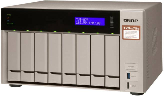 QNAP TVS-873E NAS-Server Gehäuse 8 Bay 2x M.2 Steckplatz TVS-873E-8G