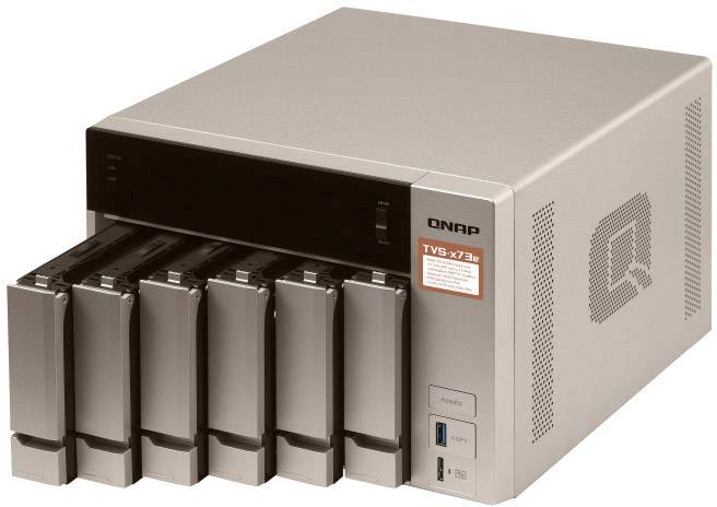QNAP  NAS-Server Gehäuse  6 Bay 2x M.2 Steckplatz TVS-673E-4G