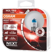 Osram Automotive 64151NL-HCB Halogen Leuchtmittel Night Breaker® Laser Next Generation H3 55W 12V Osram Automotive 64151NL-HCB Halogen Leuchtmittel Night Breaker® Laser Next Generation H3 55W 12V
