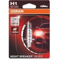 OSRAM 64150NBS-01B Halogen Leuchtmittel Night Breaker® Silver H1 55W 12V OSRAM 64150NBS-01B Halogen Leuchtmittel Night Breaker® Silver H1 55W 12V