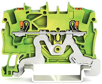 WAGO 2201-1207 Schutzleiterklemme 4.20mm Push-In-Klemme Grün, Gelb 100St.
