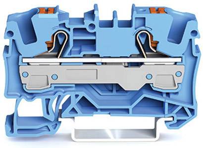 WAGO 2206-1204 Durchgangsklemme 7.50mm Push-In-Klemme Blau 1St.