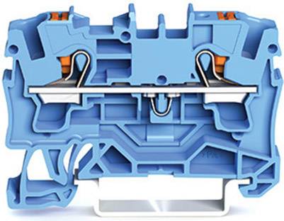WAGO 2204-1204 Durchgangsklemme 6.20mm Push-In-Klemme Blau 50St.