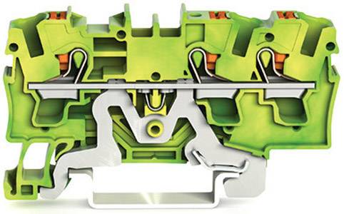 WAGO 2204-1307 Schutzleiterklemme 6.20mm Push-In-Klemme Grün, Gelb 50St.