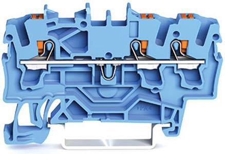 WAGO 2202-1304 Durchgangsklemme 5.20mm Push-In-Klemme Blau 100St.