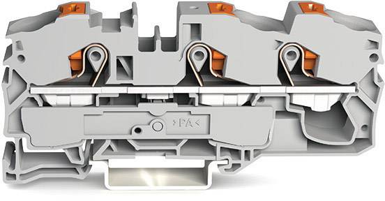 WAGO 2216-1301 Durchgangsklemme 12mm Push-In-Klemme Grau 20St.