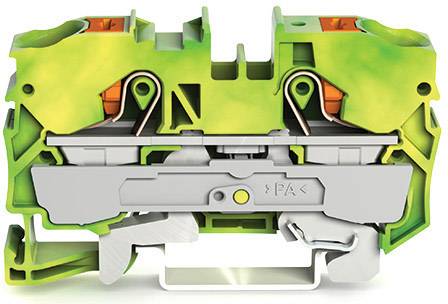 WAGO 2210-1207 Schutzleiterklemme 10 mm Push-In-Klemme Grün, Gelb 25 St.