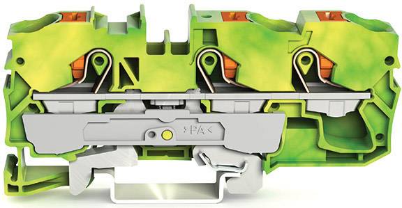 WAGO 2210-1307 Schutzleiterklemme 10mm Push-In-Klemme Grün, Gelb 25St.