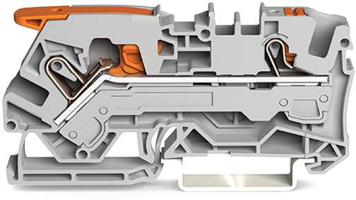 WAGO 2106-5201 Durchgangsklemme 7.50 mm Push-In-Klemme Grau 25 St.