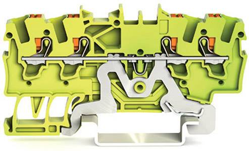 WAGO 2201-1407 Schutzleiterklemme 4.20mm Push-In-Klemme Grün, Gelb 100St.