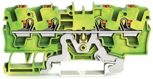 WAGO 2204-1407 Schutzleiterklemme 6.20mm Push-In-Klemme Grün, Gelb 50St.