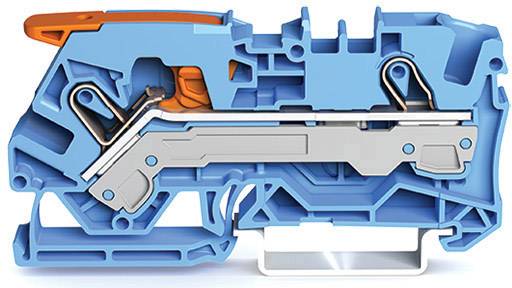 WAGO 2106-1204 Durchgangsklemme 7.50mm Push-In-Klemme Blau 25St.