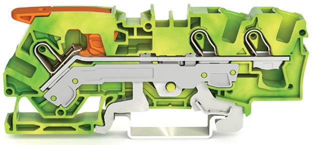 WAGO 2106-1307 Schutzleiterklemme 7.50mm Push-In-Klemme Grün, Gelb 25St.