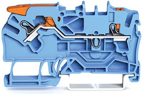 WAGO 2102-5204 Durchgangsklemme 5.20mm Push-In-Klemme Blau 50St.