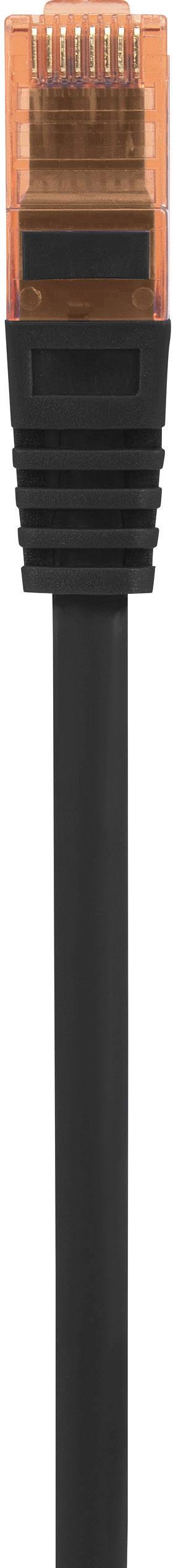 Renkforce RF-5047496 RJ45 Netzwerkkabel, Patchkabel CAT 6 U/UTP 2.00m Schwarz mit Rastnasenschutz, Halogenfrei