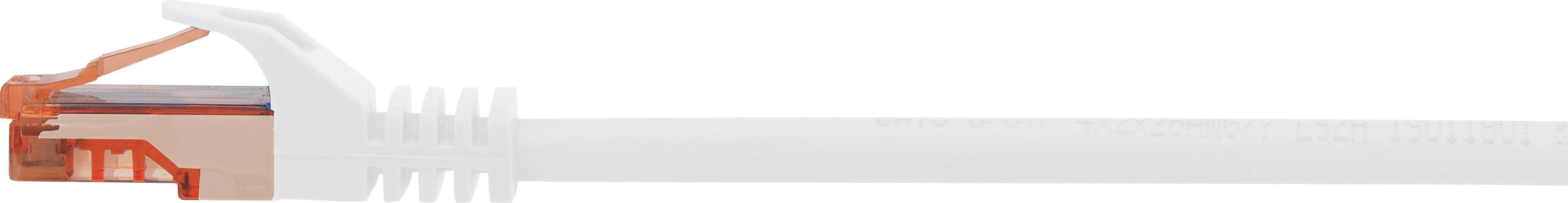 Renkforce RF-5044028 RJ45 Netzwerkkabel, Patchkabel CAT 6 U/UTP 5.00m Weiß mit Rastnasenschutz, Halogenfrei 1St.