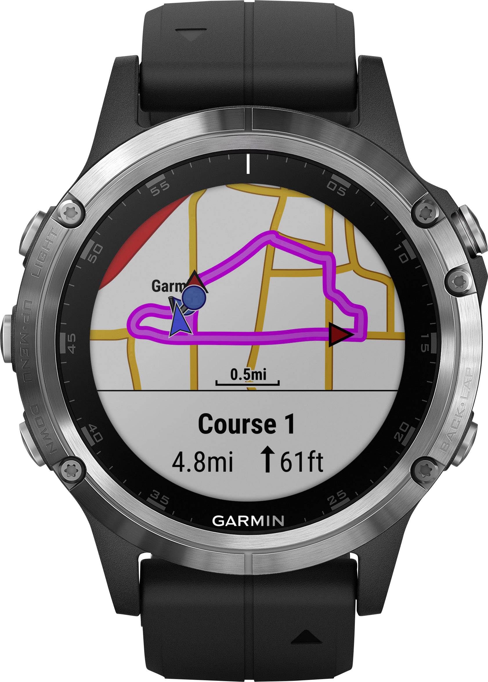 Garmin fēnix 5 Plus Smartwatch Schwarz